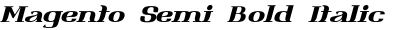 Magento Semi Bold Italic